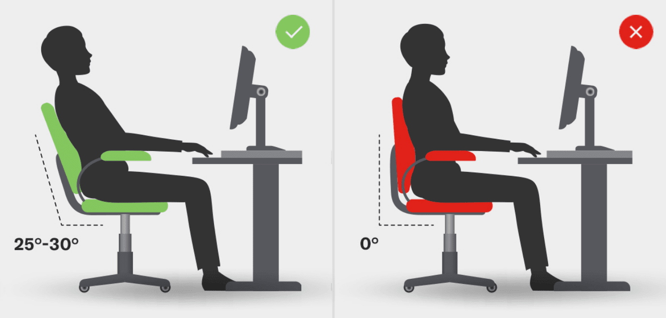 good posture sitting